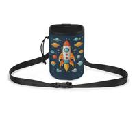 Dog Treats Pouch Rocket Clipart Space Ship Dog Treat Training Pouch Pet Dog Out Training Belt Bag, Dog Training Bag