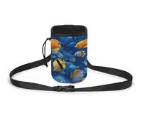 Dog Treats Pouch Tropical Fishes Dog Treat Training Pouch Pet Dog Out Training Belt Bag, Dog Training Bag