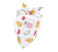 Dog Triangle Bib Scarf - Pet Cute Fruit Print Scarf | Cartoon Dog Triangle Bib, Fruit Print Pet Neckerchief for Pet, Dog, Large Dog