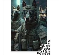 Dog Troops1 1000 Piece Jigsaw Puzzle for Adults-Puzzles Teenagers Paper Puzzles- Relax Puzzles Games-Brain Teaser Puzzle 1000pcs (38x26cm)