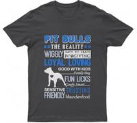Dog Tshirt, Dog s The Rality Wiggly Easy to Train Forgiving Loyal Loving Good with Kids Family Lovely Dog Fun Licks Goofy Smart Sensitive Trusting Friendly Misunderstood Dog Tshirt (X-Large)