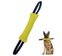 Dog Tug Toy, Linen Pet Interactive Chew Stick with Braided Rope Straps Built-in Sound Function for Small Medium Dogs Basic Command Training Reward Interaction