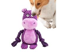 Dog Tug Toy Squeaky Plush Interactive Animal Chewer