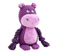 Dog Tug Toy Squeaky Plush Interactive Animal Chewer