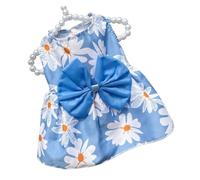 Dog Tuxedo Shirts Formal Puppy Wedding Costume Bow Tie Pet Suit for Male Dogs Outfits Applicable to Wedding Birthday Party Apparel(Blue,L)