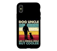 Dog Uncle - Retro Sunset Dog Lover Funny Father's Day Case for iPhone X/XS