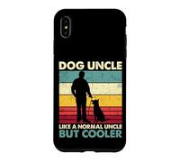 Dog Uncle - Retro Sunset Dog Lover Funny Father's Day Case for iPhone XS Max