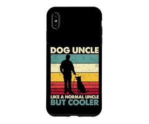 Dog Uncle - Retro Sunset Dog Lover Funny Father's Day Case for iPhone XS Max