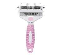 Dog Undercoat Rake - Detangling Tool for Hair Buns, Multifunctional Grooming for Dogs, Puppies, Kittens for Hair Removal at Home and on the Go