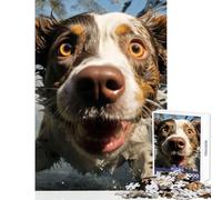 Dog Underwater Jigsaws 1000 Pieces for Teenagers Boost Cognitive Clarity And Sharpness Mindful Calm Play Enjoyment (50x75cm)