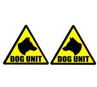 DOG UNIT Sticker Head stickers K9 Unit DOG SECURITY SIA PATROL (300mm x 2)