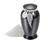 Dog Urn - 2.76 Inch Metal Memorial Ash Keepsake Container Cremation Vessel Secure Threaded Closure Box | Cat, Animal, Puppy Funeral, Remembrance, Home Shelf, Memorial Decor Use