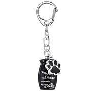 Dog Urn - Dog Ash Urn Aluminium Alloy | Memorial Keepsake Ash Holder with Puppy Paws Charm, Ring, Perfume Bottle Jewellery for Pet Memory, Travel Exhibition, Home Grave Party