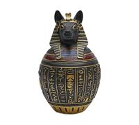 Dog Urn - Puppy Cremation Jar | 12.6x10.4x19.8cm Resin Cat God Keepsake with Secure Lid, 8.9x10.4x20.4cm Dog God Jar with Decorative Design, Memorial Container for Pet Parents Families