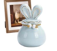 Dog Urns For Ashes 150ml Fashionable Bunny Ear Memorial Keepsake Jar