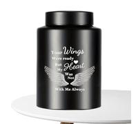Dog Urns for Ashes | Pet Keepsake Small Urn,Waterproof Angel Wing Animal
