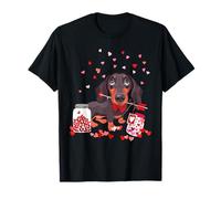 Dog Valentine Gifts Cute Dachshund Valentine's Day T-Shirt