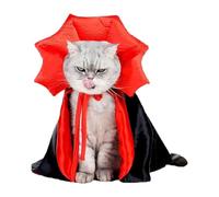 Dog Vampire Costume Bat Adjustable Red Black Funny