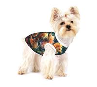 Dog Vest, Beautiful Seahorse Couple Print Pet Tank Top Pullover Soft Puppy T-Shirt & Breathable Cat Clothes for Small Breeds M