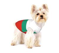 Dog Vest, Bulgarian Flag Print Pet Tank Top Pullover Soft Puppy T-Shirt & Breathable Cat Clothes for Small Breeds S