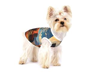 Dog Vest, Farm Red Tractor Print Pet Tank Top Pullover Soft Puppy T-Shirt & Breathable Cat Clothes for Small Breeds M