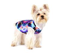 Dog Vest, Four Dimensional Space Print Pet Tank Top Pullover Soft Puppy T-Shirt & Breathable Cat Clothes for Small Breeds S