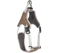 Dog Vest Harness Adjustable Reflective Pet AntiLost Chest Strap for Large Medium Dogs Polyester Nylon Coffee Color (XXL)