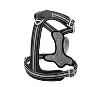 Dog Vest Harness for Daily Outings, Adjustable Control Structure, Padded Chest Panel, Soft Mesh Lining, Metal Hardware Pet Walking Vest Adjustable Harness Soft Mesh Chest Panel Nylon Webbing Leash Dog