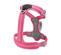 Dog Vest Harness for Daily Outings, Adjustable Control Structure, Padded Chest Panel, Soft Mesh Lining, Metal Hardware Pet Walking Vest Adjustable Harness Soft Mesh Chest Panel Nylon Webbing Leash Dog