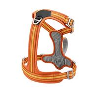 Dog Vest Harness for Daily Outings, Adjustable Control Structure, Padded Chest Panel, Soft Mesh Lining, Metal Hardware Pet Walking Vest Adjustable Harness Soft Mesh Chest Panel Nylon Webbing Leash Dog