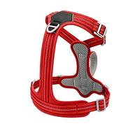 Dog Vest Harness for Daily Outings, Adjustable Control Structure, Padded Chest Panel, Soft Mesh Lining, Metal Hardware Pet Walking Vest Adjustable Harness Soft Mesh Chest Panel Nylon Webbing Leash Dog
