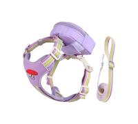 Dog Vest Harness Reflective Accessory with Zip Bag - Anti-Pull Dog Harness and Lead Set - For Puppies and Dogs of All Sizes for Sporty Walks Hiking