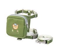 Dog Vest Harnesses Adjustable Dogharness And Leash Soft Handle For Training Walking(Green,26-34cm)