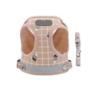 Dog Vest Harnesses Vest-style Dog Harness And Leash Breathable For Daily Walk For Training Walking(Pink,M)