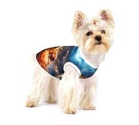 Dog Vest, Lightning Tennis Print Pet Tank Top Pullover Soft Puppy T-Shirt & Breathable Cat Clothes for Small Breeds M
