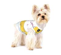 Dog Vest, little yellow duck Print Pet Tank Top Pullover Soft Puppy T-Shirt & Breathable Cat Clothes for Small Breeds L