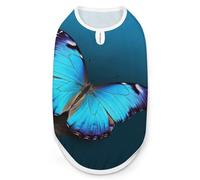 Dog Vest Pet Vest Dog Post Surgery Body Suit Cold Weather Coat Beautiful Blue Butterfly Printed for XS S M Dogs Male Or Female