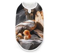 Dog Vest Pet Vest Dog Post Surgery Body Suit Cold Weather Coat Bread in Bakery Printed for XS S M Dogs Male Or Female
