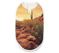 Dog Vest Pet Vest Dog Post Surgery Body Suit Cold Weather Coat Cactus at Sunset Poster Printed for XS S M Dogs Male Or Female