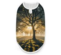 Dog Vest Pet Vest Dog Post Surgery Body Suit Cold Weather Coat Dawn Forest Printed for XS S M Dogs Male Or Female