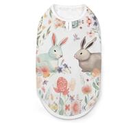 Dog Vest Pet Vest Dog Post Surgery Body Suit Cold Weather Coat Flowers Bunnies Birds Printed for XS S M Dogs Male Or Female