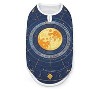 Dog Vest Pet Vest Dog Post Surgery Body Suit Cold Weather Coat Moon Phase Sun Zodiac Mystic Astrology Printed for XS S M Dogs Male Or Female