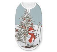 Dog Vest Pet Vest Dog Post Surgery Body Suit Cold Weather Coat Skiing Christmas Tree Printed for XS S M Dogs Male Or Female