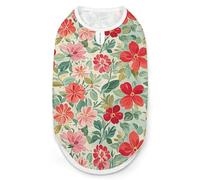 Dog Vest Pet Vest Dog Post Surgery Body Suit Cold Weather Coat Spring Floral Patterns Printed for XS S M Dogs Male Or Female
