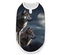 Dog Vest Pet Vest Dog Post Surgery Body Suit Cold Weather Coat Wolves In The Moonlight Printed for XS S M Dogs Male Or Female