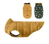 Dog Vest, Reversible Warm Winter Warm and Soft, Yellow & Green, L