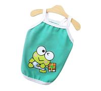 Dog Vest Shirt, Pet Summer Doggie Suspender Clothes with Cute Print Design Breathable Polyester Dog Vest Shirt Sleeveless Small Puppy Apparel for Poodle Chihuahua (L)