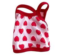 Dog Vest Shirt Sleeveless Small Puppy Apparel Pet Summer Doggie Suspender Clothes for Bichon Frise Pomeranian Polyester (Pink)