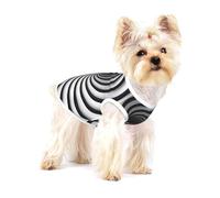Dog Vest, spiral optical illusion Print Pet Tank Top Pullover Soft Puppy T-Shirt & Breathable Cat Clothes for Small Breeds L