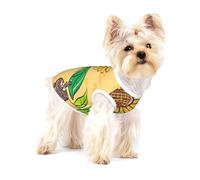 Dog Vest, Sunflower seeds flowers Print Pet Tank Top Pullover Soft Puppy T-Shirt & Breathable Cat Clothes for Small Breeds M